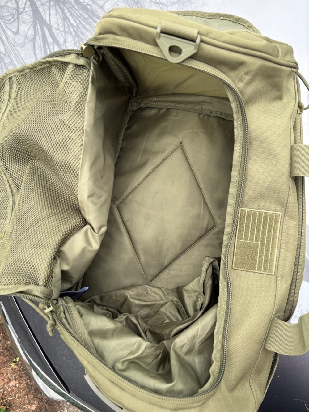 Highland Tactical Squad 1.0 green military duffel bag heavy duty travel - Picture 14 of 16